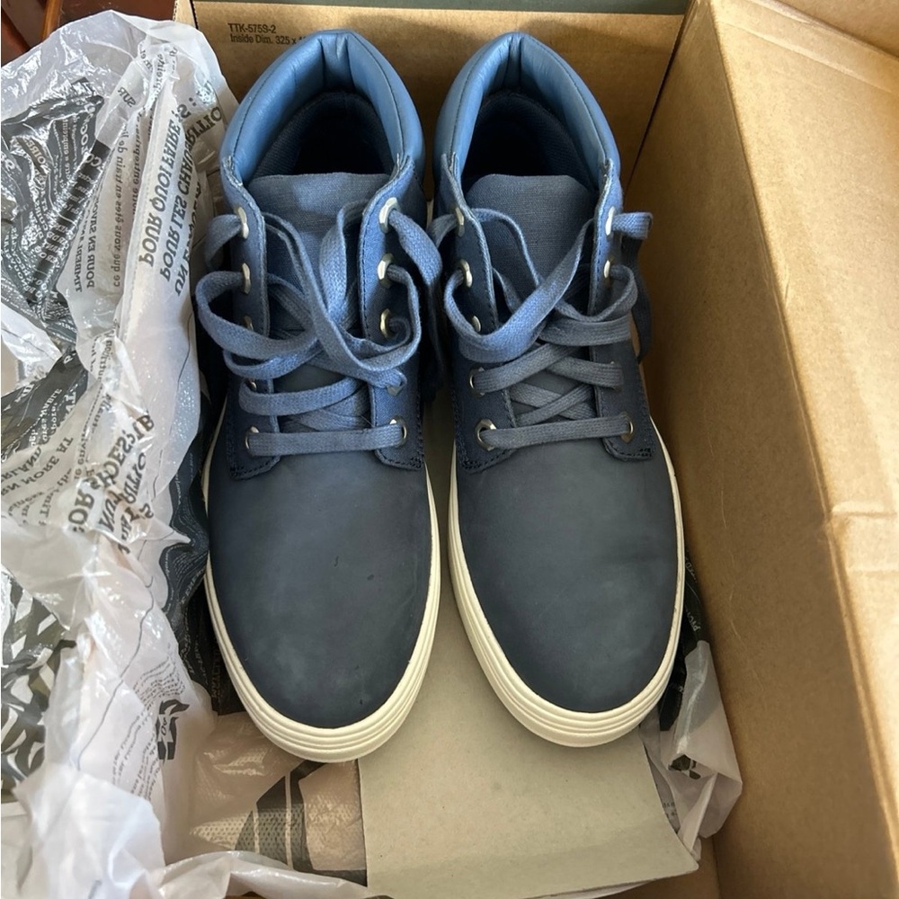 Timberland Navy Blue High-Top Sneakers